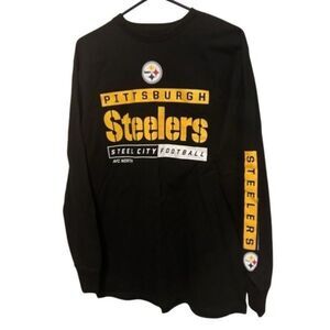 Pittsburgh Steelers Steel City Football Size Large Long Sleeved T-Shirt